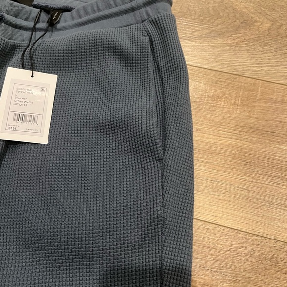 🥳HP NWT Men’s Theory Essential Sweatpant in Waffle Knit Cotton - Picture 7 of 12
